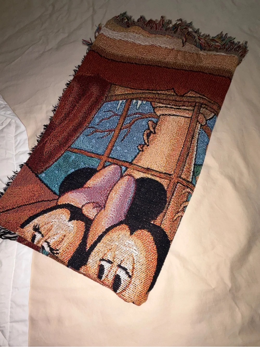 Walt Disney World Mickey & Minnie Cozy Throw Blanket